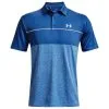 Under Armour UA Playoff 2.0 Mens Golf Polo Victory Blue/Rush Red Tint