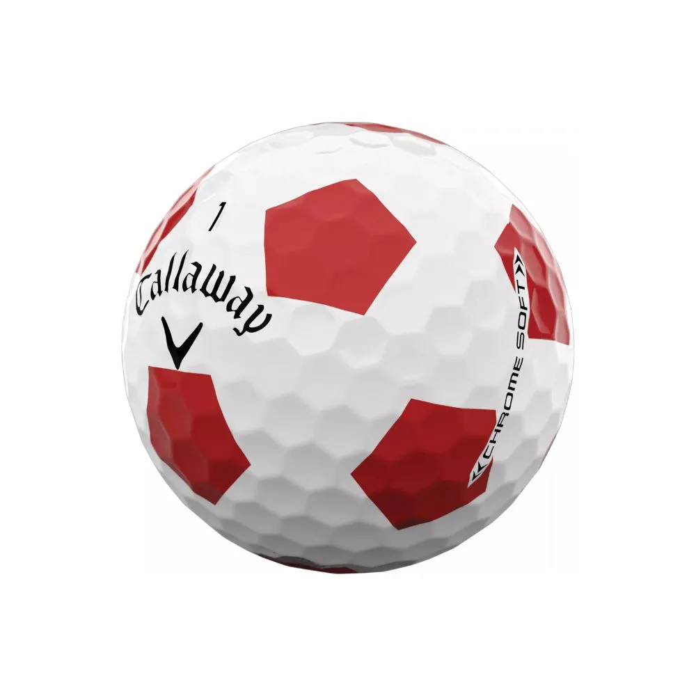 Callaway Chrome Soft Truvis Red Golf Balls 2022 (1 Dozen) - Image 2