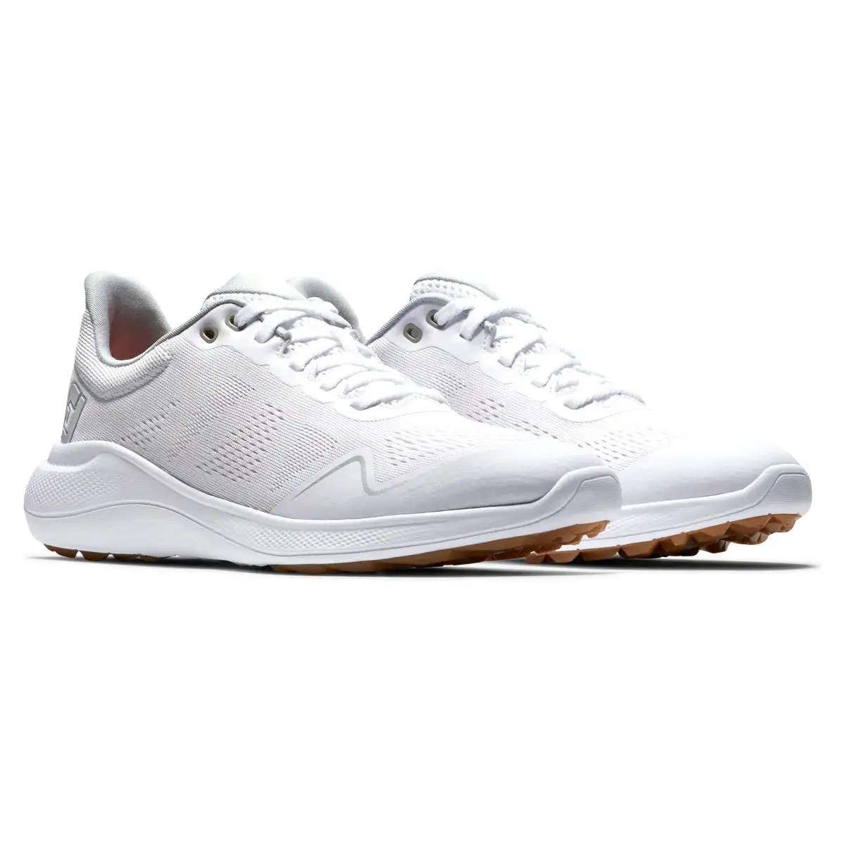 FootJoy Women's Flex Golf Shoes White/Tan 95764
