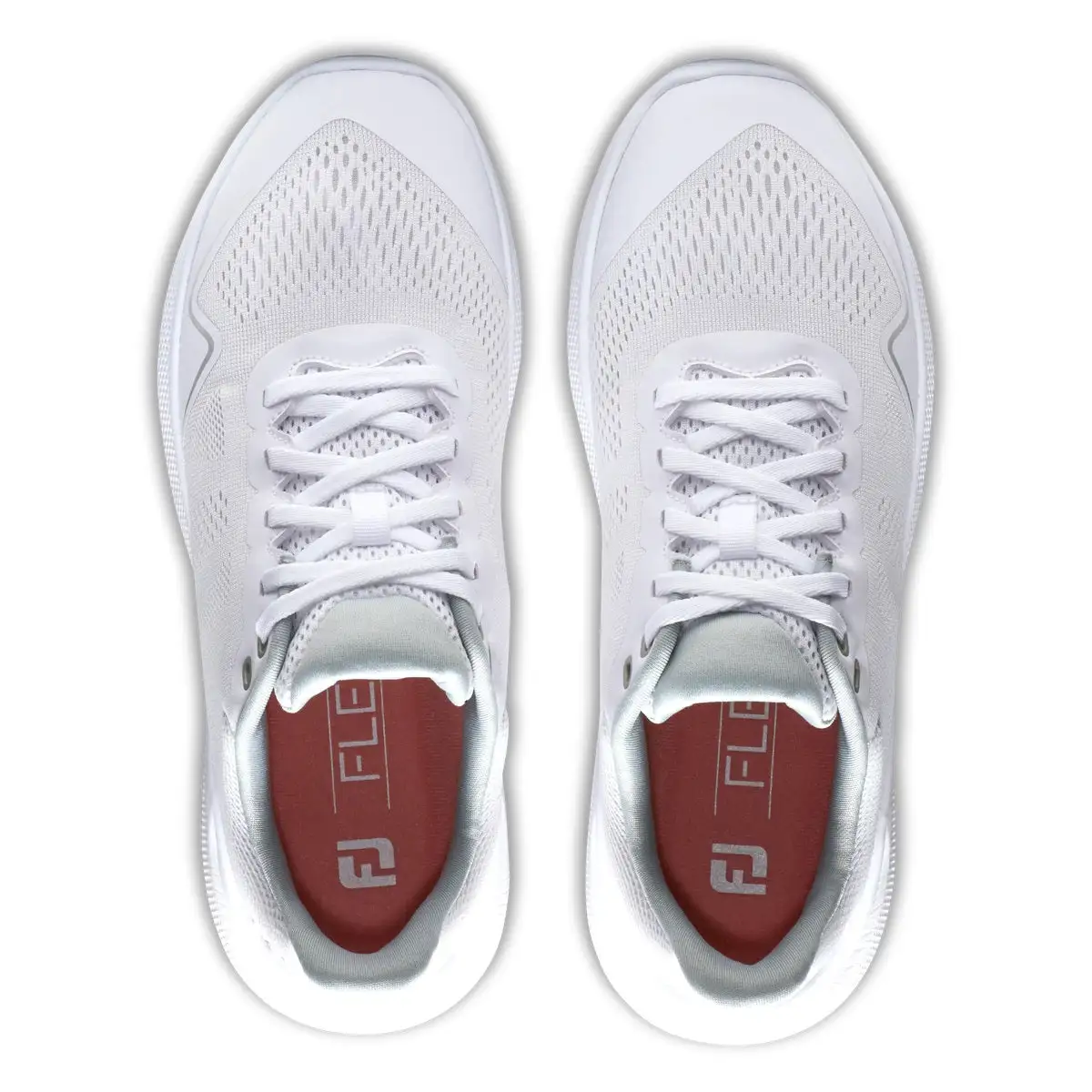 FootJoy Women's Flex Golf Shoes White/Tan 95764 - Image 3