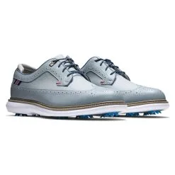FootJoy Traditions - Shield Tip Mens Golf Shoes Grey/Navy/Red 57912