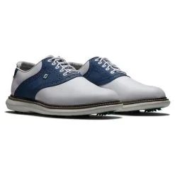 FootJoy Traditions Mens Golf Shoes White/Navy/Grey (Previous Season)