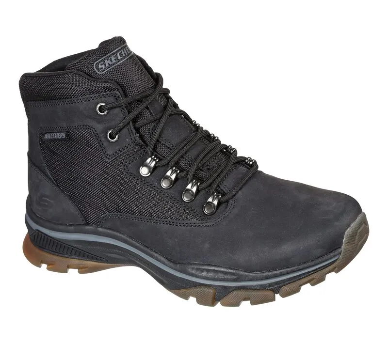 Skechers Men's Relaxed Fit Ralcon Lorken Hiking Boot - Black