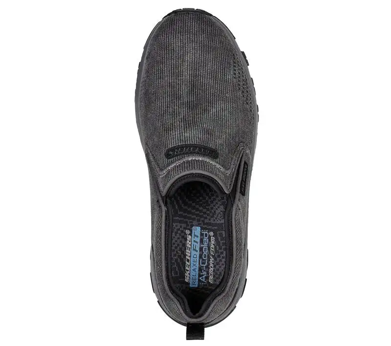 Skechers Men's Relaxed Fit Edgmont Shelvin Shoes - Black - Image 2