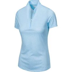 Greg Norman Womens ML75 2Below Palm Tree Foulard Zip Polo