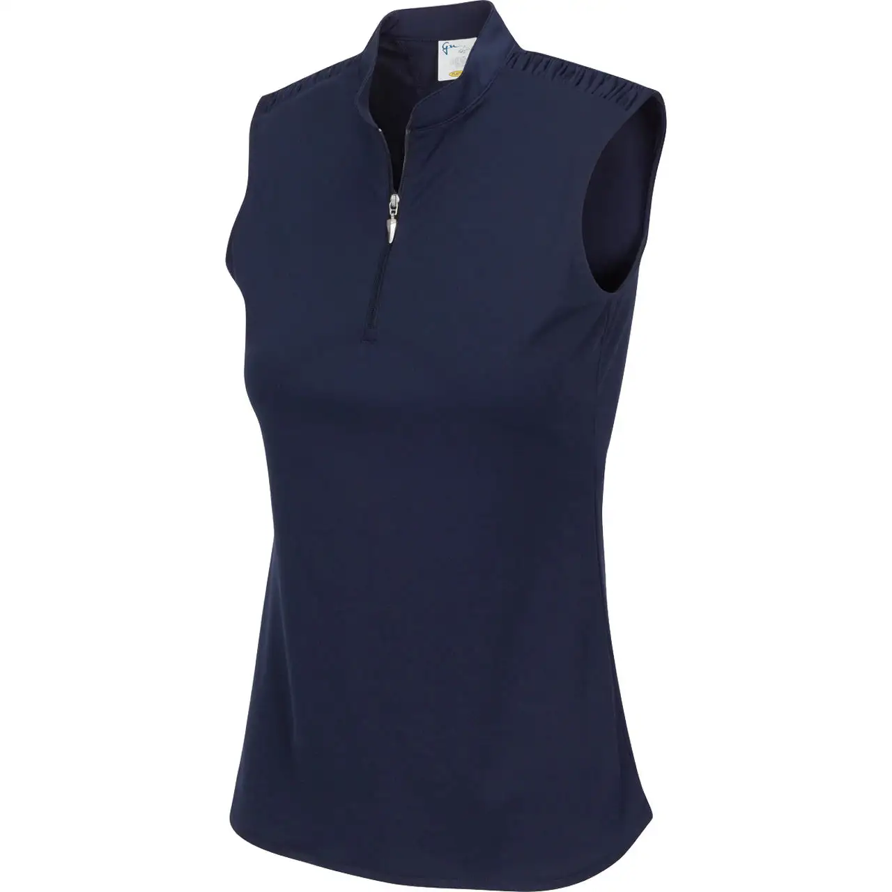 Greg Norman Women ML75 2Below Mandarin Collar Sleeveless Polo - Image 2