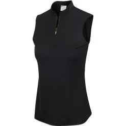 Greg Norman Women ML75 2Below Mandarin Collar Sleeveless Polo