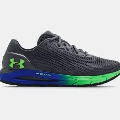 Under Armour HOVR Sonic 4 Running Shoe Sneaker 3023543-111 Pitch Gary/Brilliance/Stadium Green