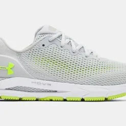 Under Armour HOVR Sonic 4 Running Shoe Sneaker 3023543-113 Halo Gray/High Vis Yellow