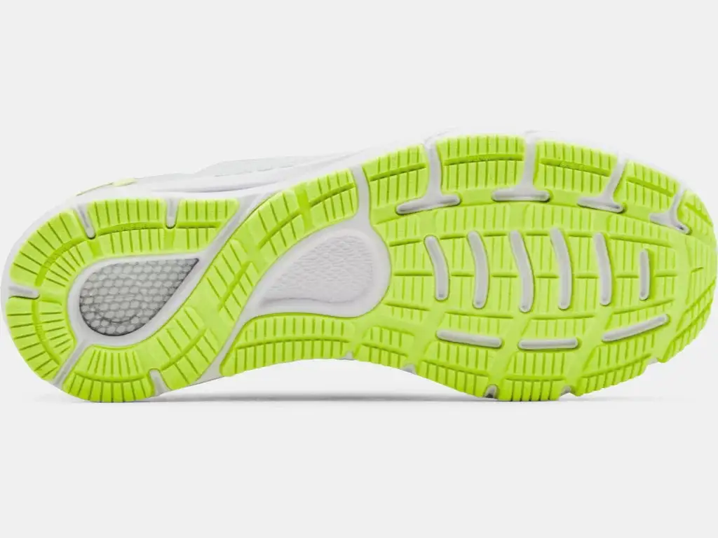 Under Armour HOVR Sonic 4 Running Shoe Sneaker 3023543-113 Halo Gray/High Vis Yellow - Image 2