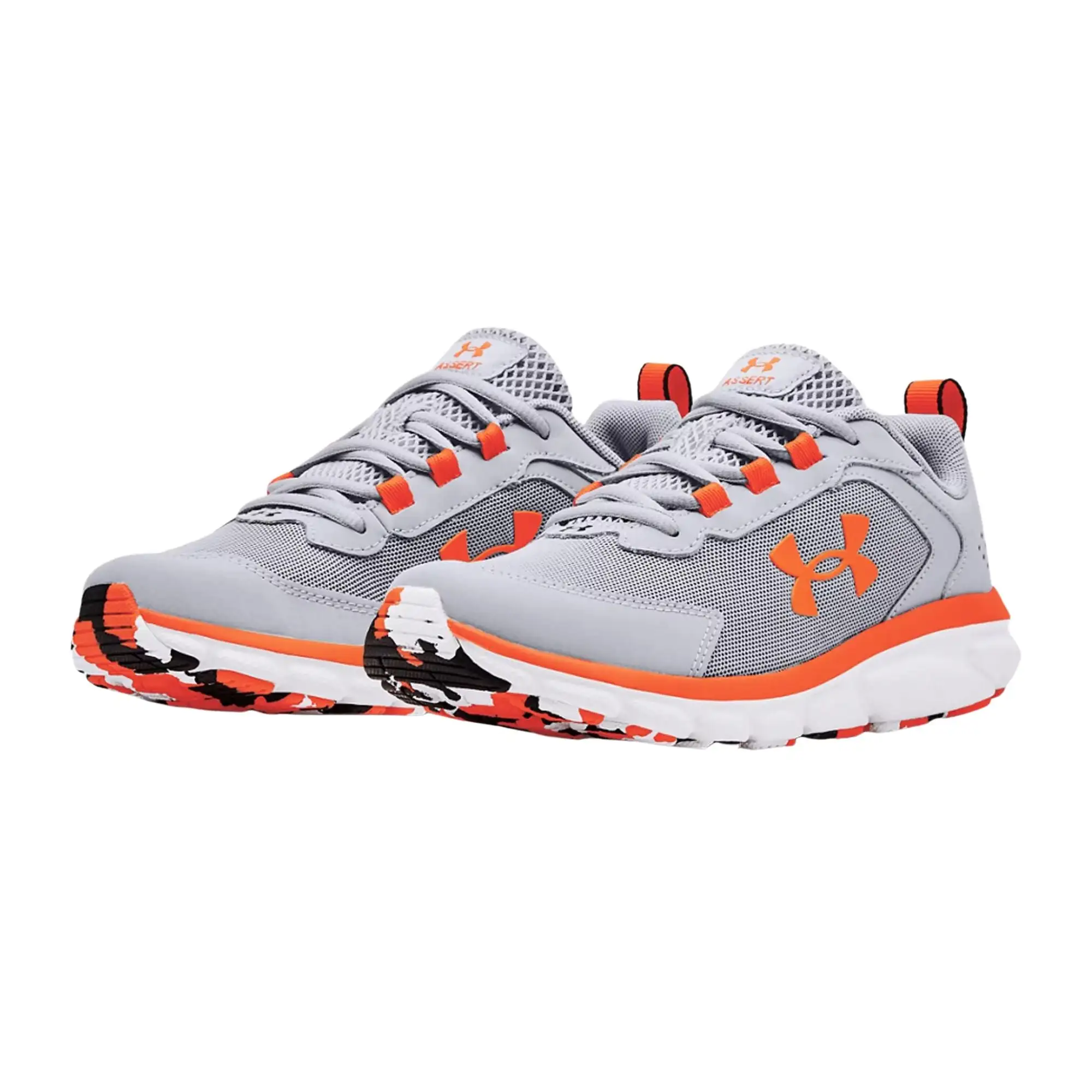 Under Armour Boys' Grade School UA Assert 9 Running Shoes - Mod Gray/White - Image 4