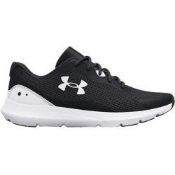Under Armour Men's Surge 3 Running Shoe - Black/White