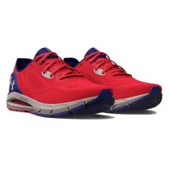 Under Armour Men's HOVR Sonic 5 Running Shoes - Bolt Red/Blue/Grey