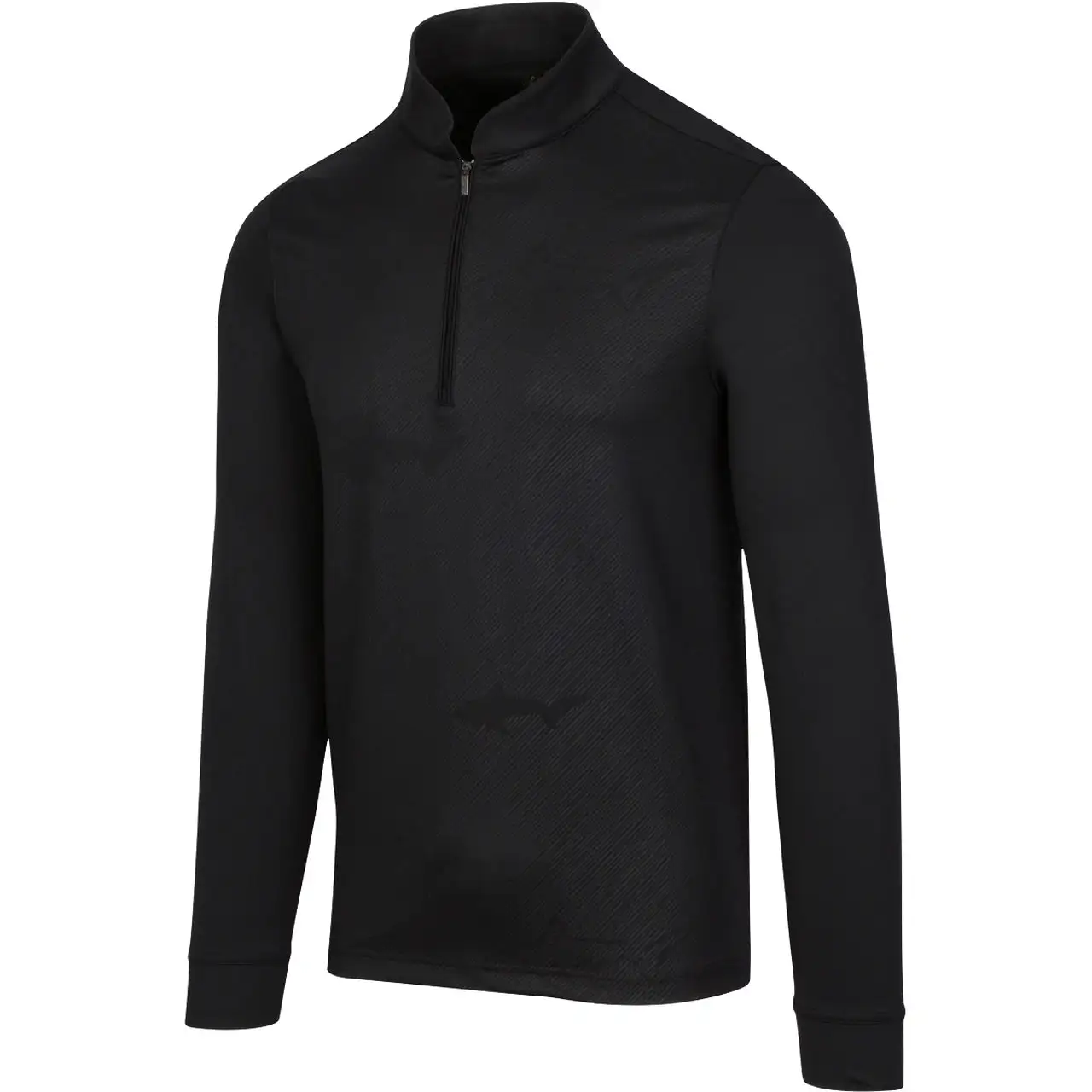 Greg Norman Shark Embossed Stretch 1/4 Zip Mock Pullover - 2020 - Image 2