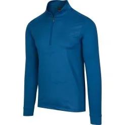 Greg Norman Shark Embossed Stretch 1/4 Zip Mock Pullover - 2020