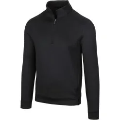 Greg Norman Stretch Jacquard 1/4 Zip Mock Pullover