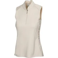 Greg Norman Women's Sleeveless ML75 2Below Zip Polo