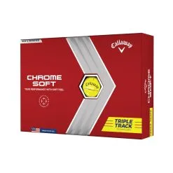 Callaway Chrome Soft Triple Track Yellow Golf Balls 1 Dozen