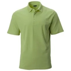 Greg Norman Mens Protek Heathered Micro Pique Polo