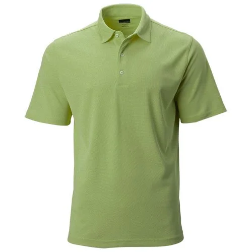 Greg Norman Mens Protek Heathered Micro Pique Polo