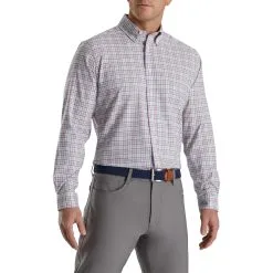Footjoy Super Soft Woven Plaid Button Up Shirt (Previous Season Apparel Style)