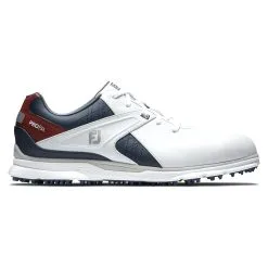 FootJoy Pro SL Men's White/Red/Navy Golf Shoes - Previous Season Style