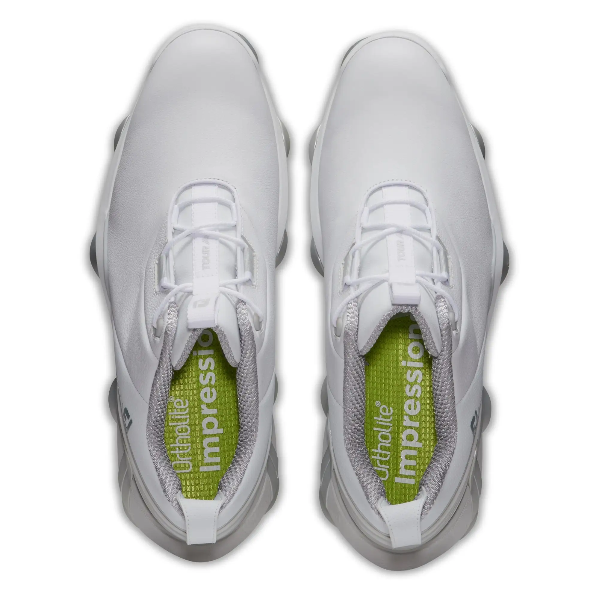 FootJoy Tour Alpha Mens Golf Shoes White/Gray/Lime 55505 - Image 3