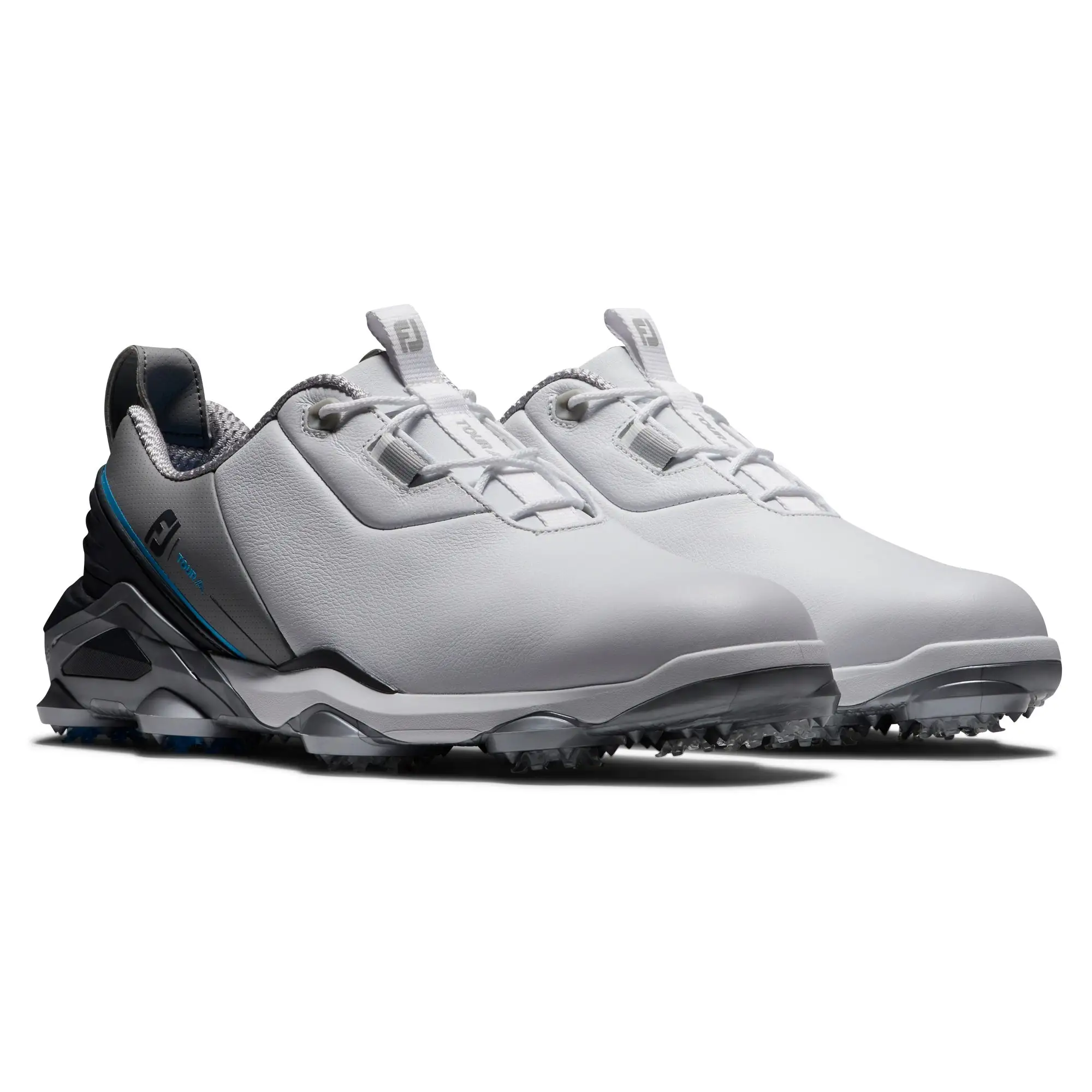 FootJoy Tour Alpha Mens Golf Shoes White/Gray/Blue 55506