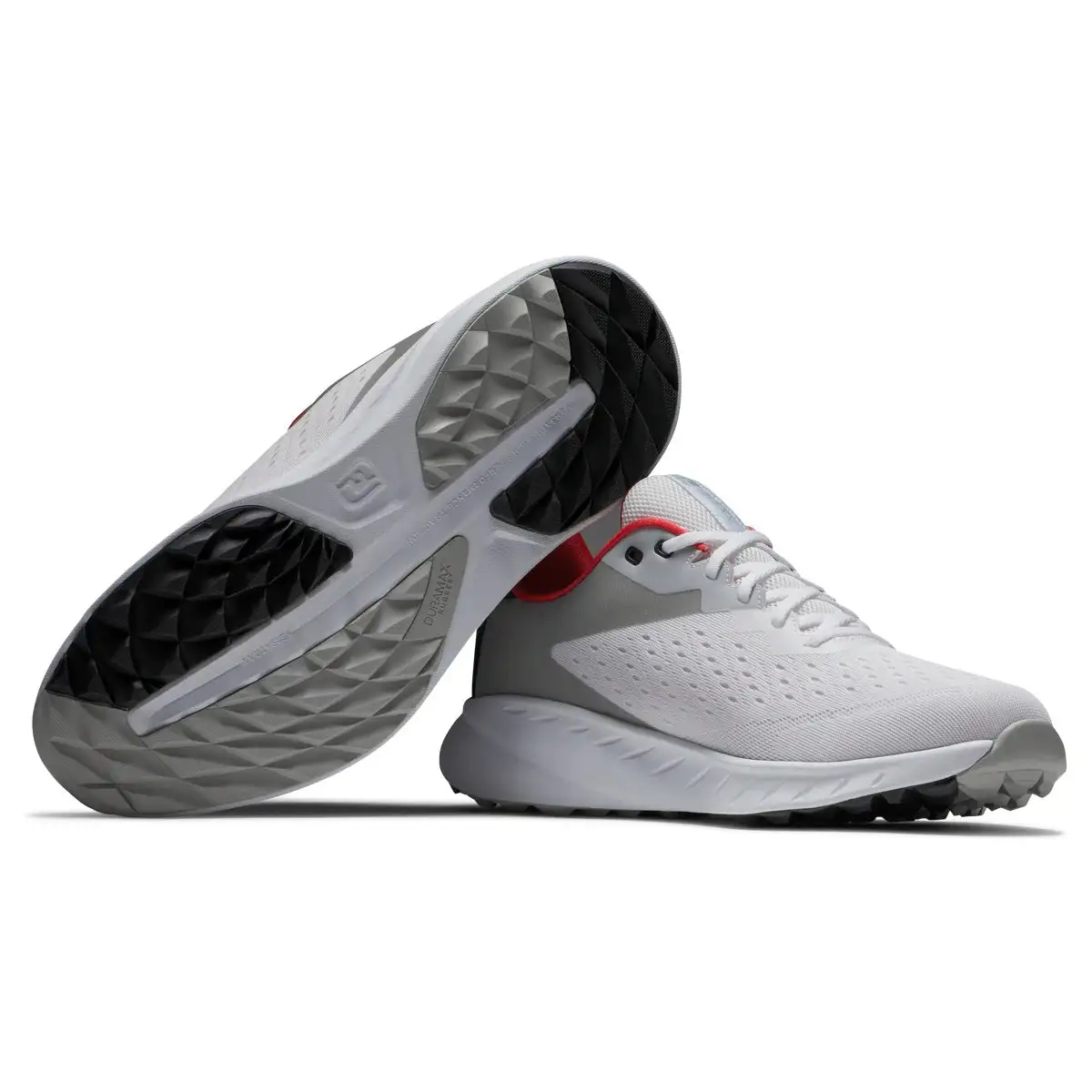 FootJoy Flex XP Golf Shoes 56277 White/Black/Red - 2023 - Image 2
