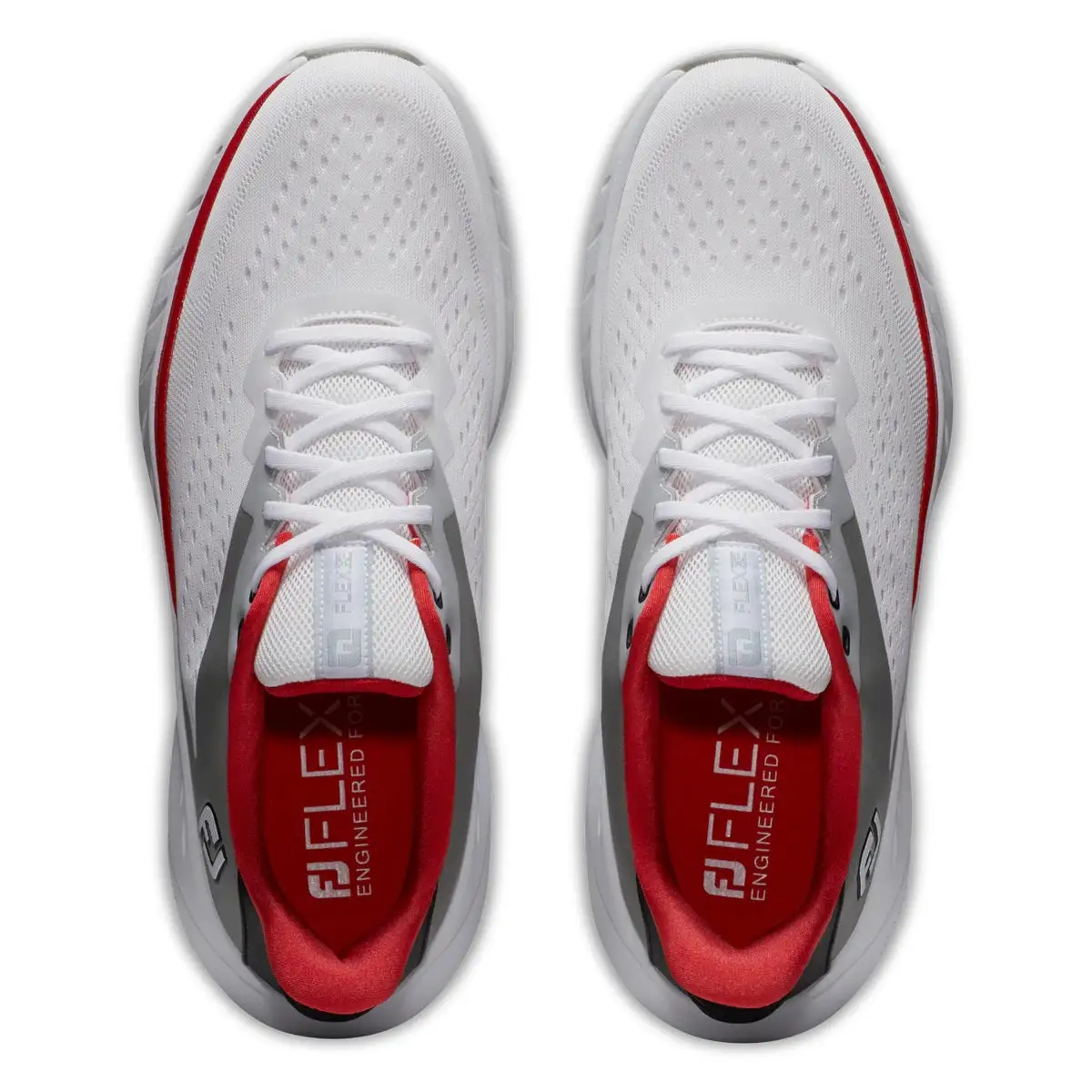 FootJoy Flex XP Golf Shoes 56277 White/Black/Red - 2023 - Image 3