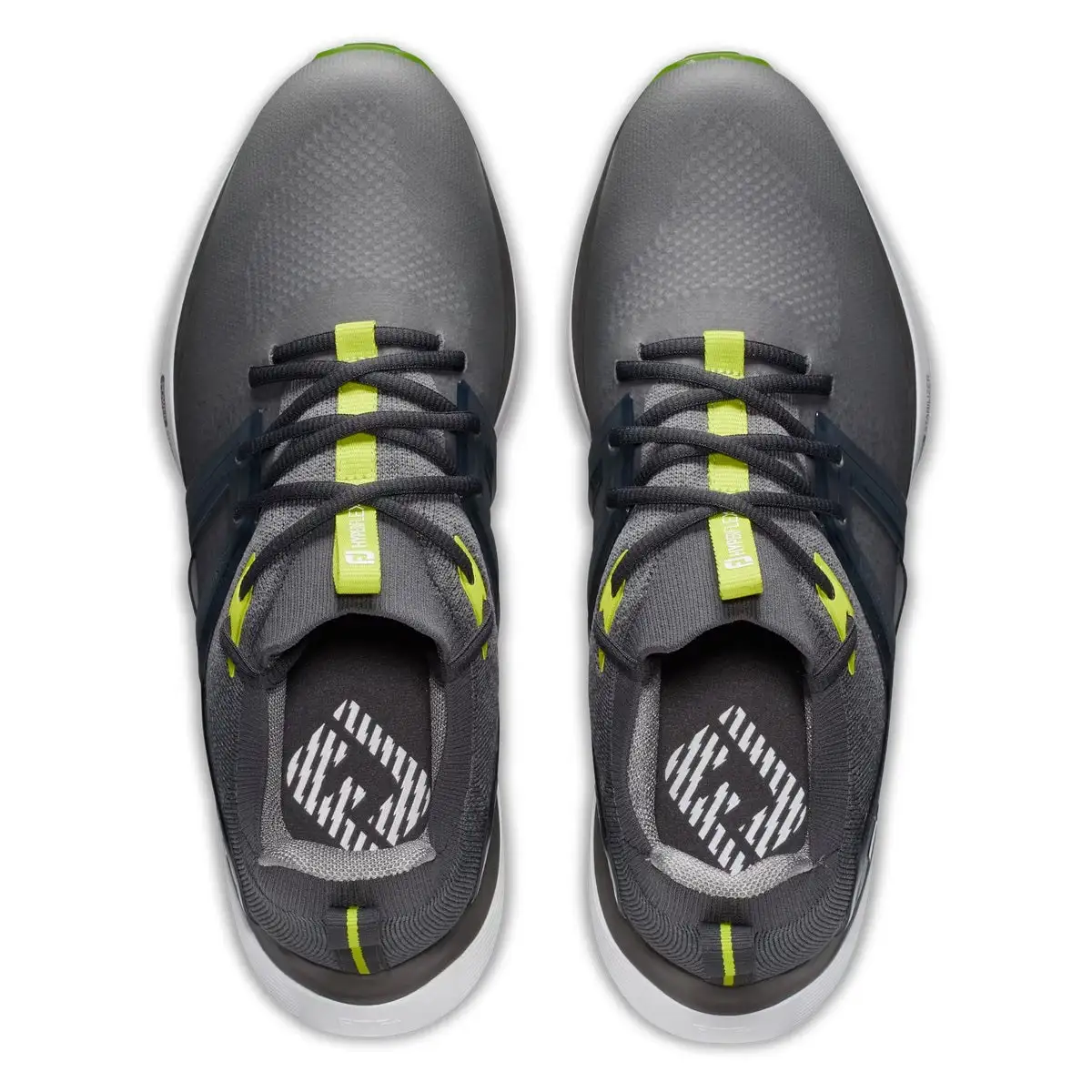 FootJoy HyperFlex Golf Shoes 51044 Grey/Charcoal/Lime 2023 - Image 4
