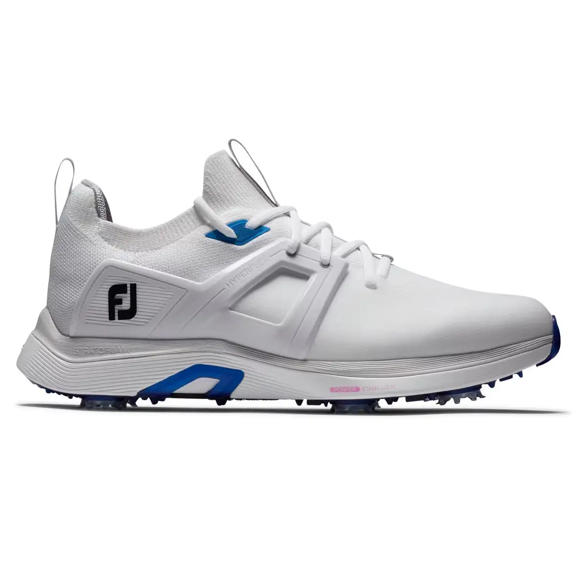 FootJoy HyperFlex Golf Shoes 51118 White/Blue 2023 - Image 3