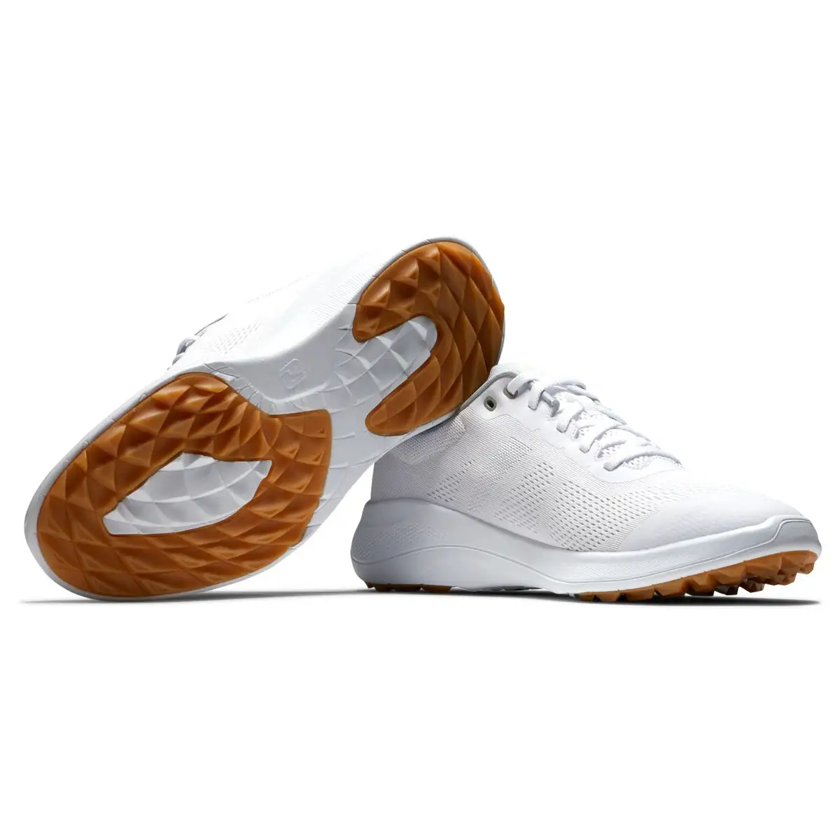 FootJoy Flex Golf Shoes White/Tan 56139 - Image 2