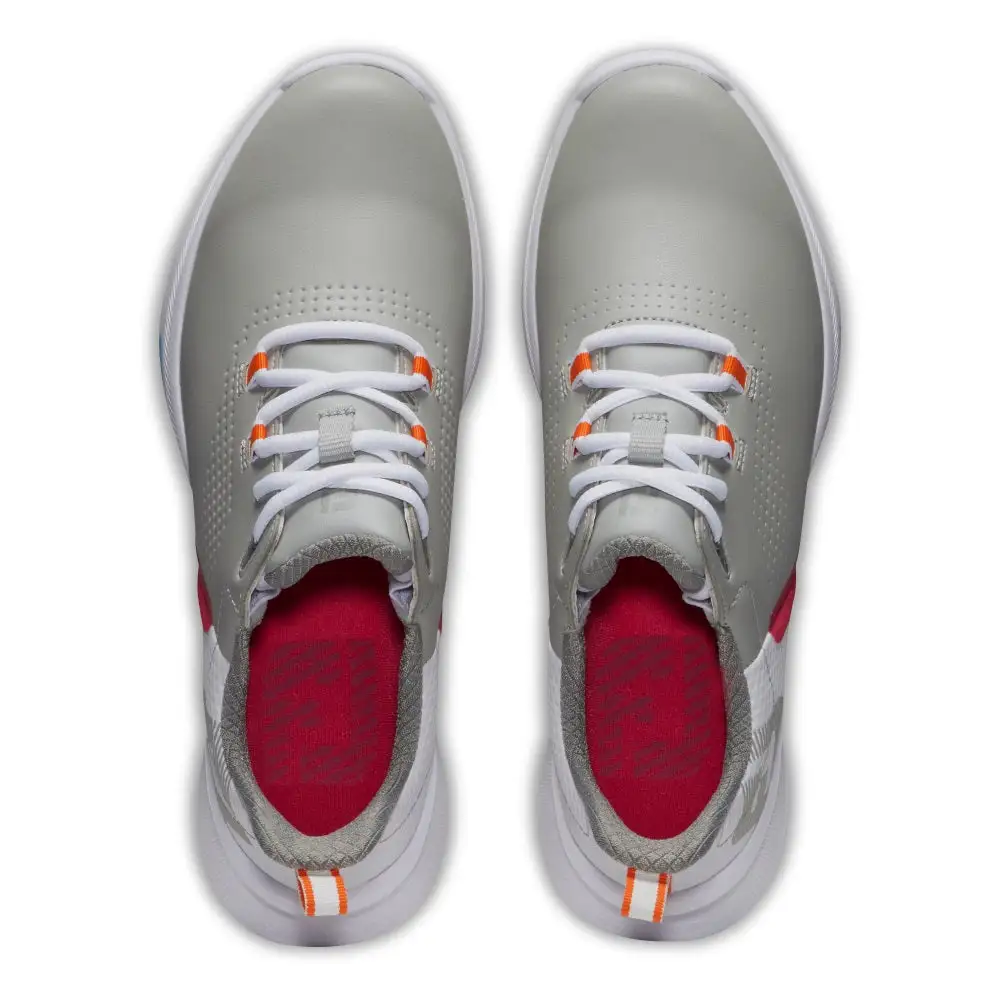 FootJoy Fuel Womens Golf Shoe 92372 Grey/White/Yellow - Image 4