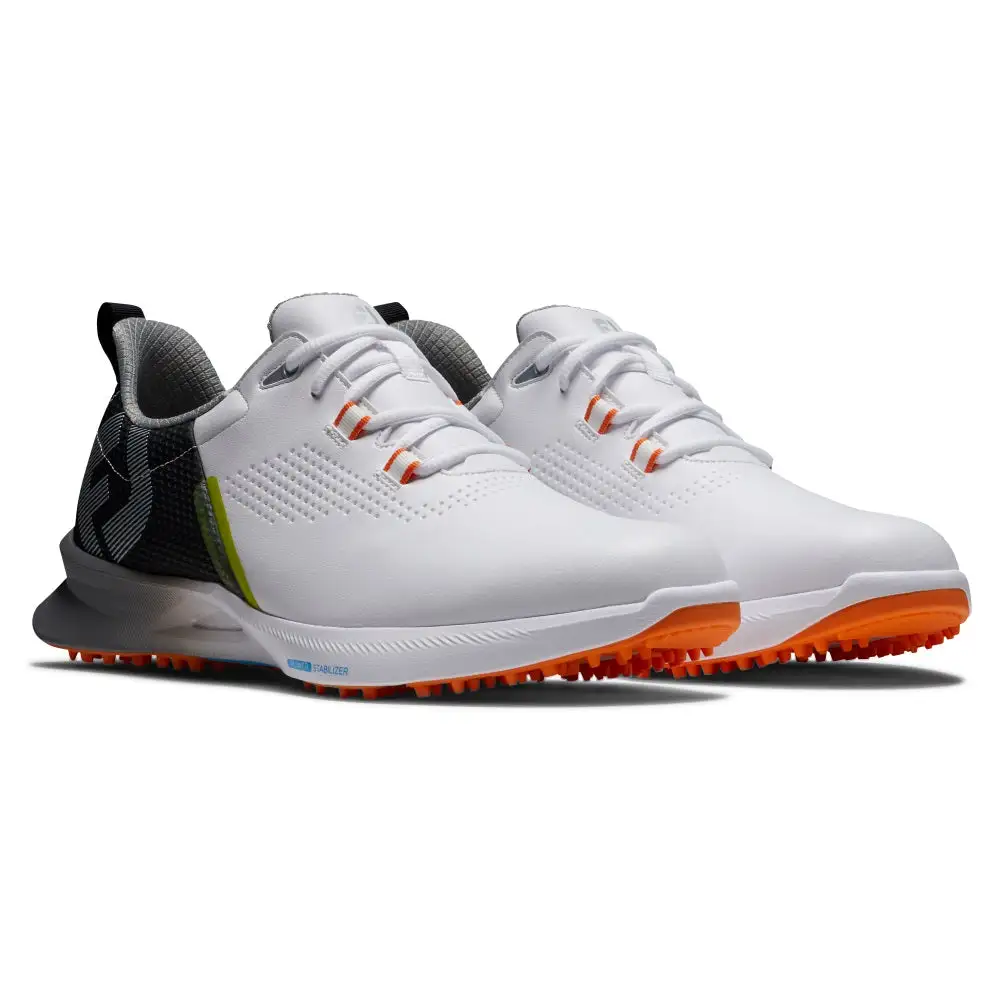 FootJoy Fuel Mens Golf Shoes White/Orange/Black 55443