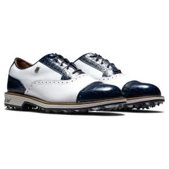 FootJoy Premiere Series Tarlow Mens Golf Shoes White/Navy (Previous Season)