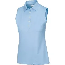 Greg Norman Women's Sleeveless Freedom Micro Pique Polo