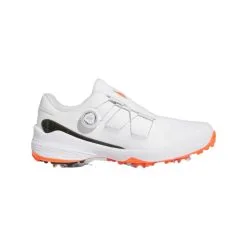 Adidas Men's ZG23 BOA Golf Shoes - White/Black/Semi Solar Red