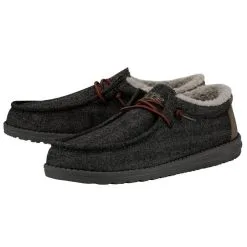 Hey Dude Wally Men's Shoes Black Shell