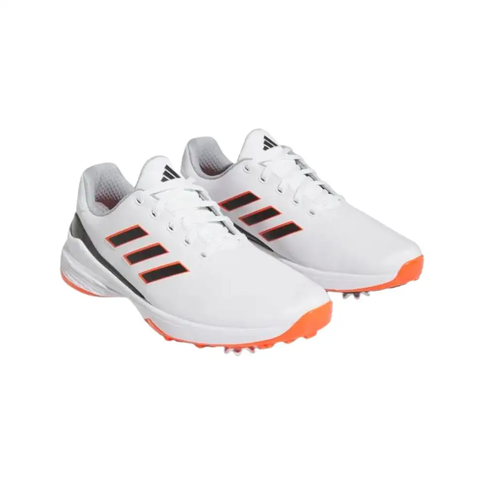 Adidas Men's ZG23 Golf Shoes - White/Black/Semi Solar Red - Image 4