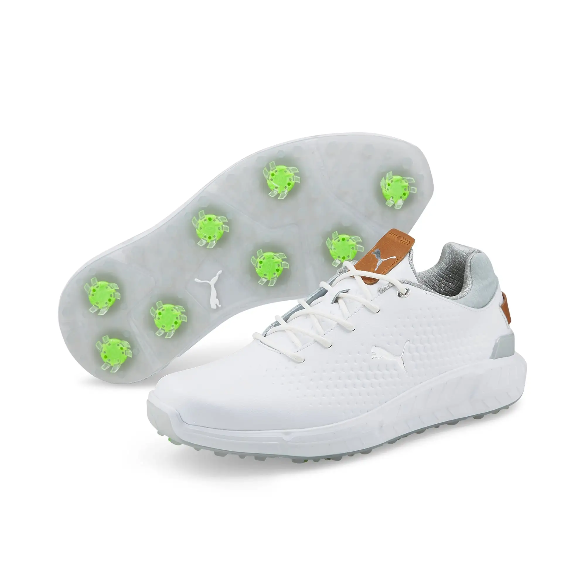 Puma Men's Ignite Articulate Leather Golf Shoes - White - Image 3