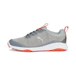 Puma Men's Fusion Pro Spikeless Golf Shoes - Quarry/Silver