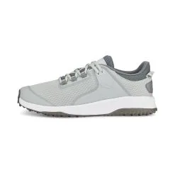 Puma Men's Fusion Grip Spikeless Golf Shoes - Light Gray/Silver