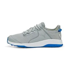 Puma Men's Fusion Grip Spikeless Golf Shoes - Gray/Silver/Royal