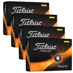 Titleist 2023 Pro V1 Golf Balls Yellow - Buy 3 Dozen, Get 1 Dozen Free