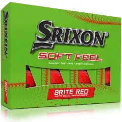 Srixon Soft Feel 13 Brite Red Golf Balls 1 Dozen 2023