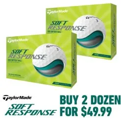 Taylormade Soft Response White Golf Balls (2-Dozen)