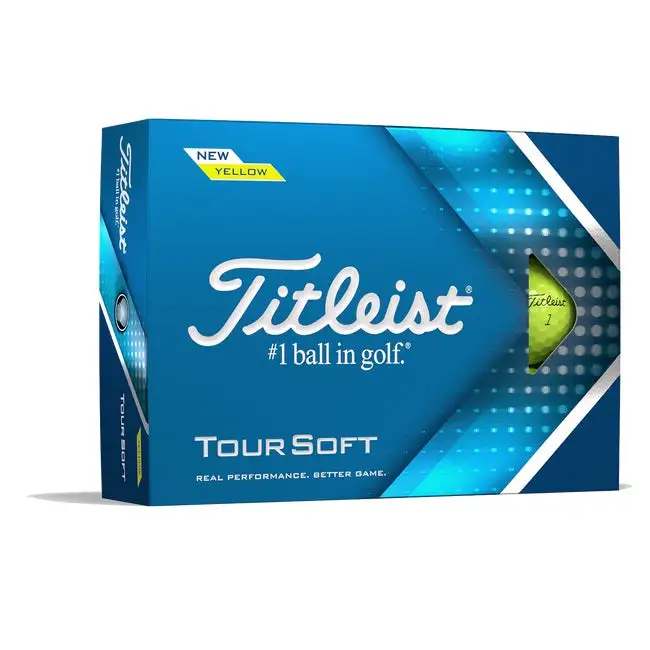 Titleist Tour Soft Golf Balls Yellow 2022 Model (1 Dozen)