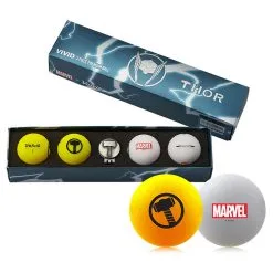 Volvik Marvel X Limited Edition Thor Matte Golf Balls W/ Hat Clip